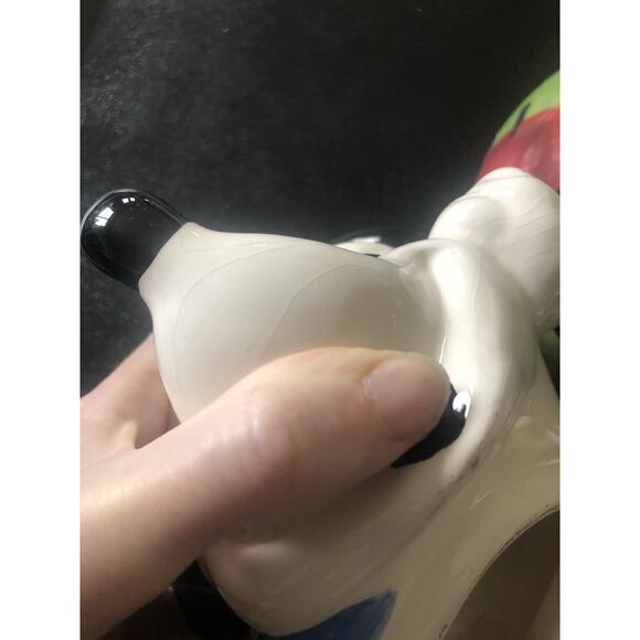 Vintage Disney Santa Clause Mickey Mouse Christmas Cookie Jar Holiday Decor READ - Picture 8 of 11